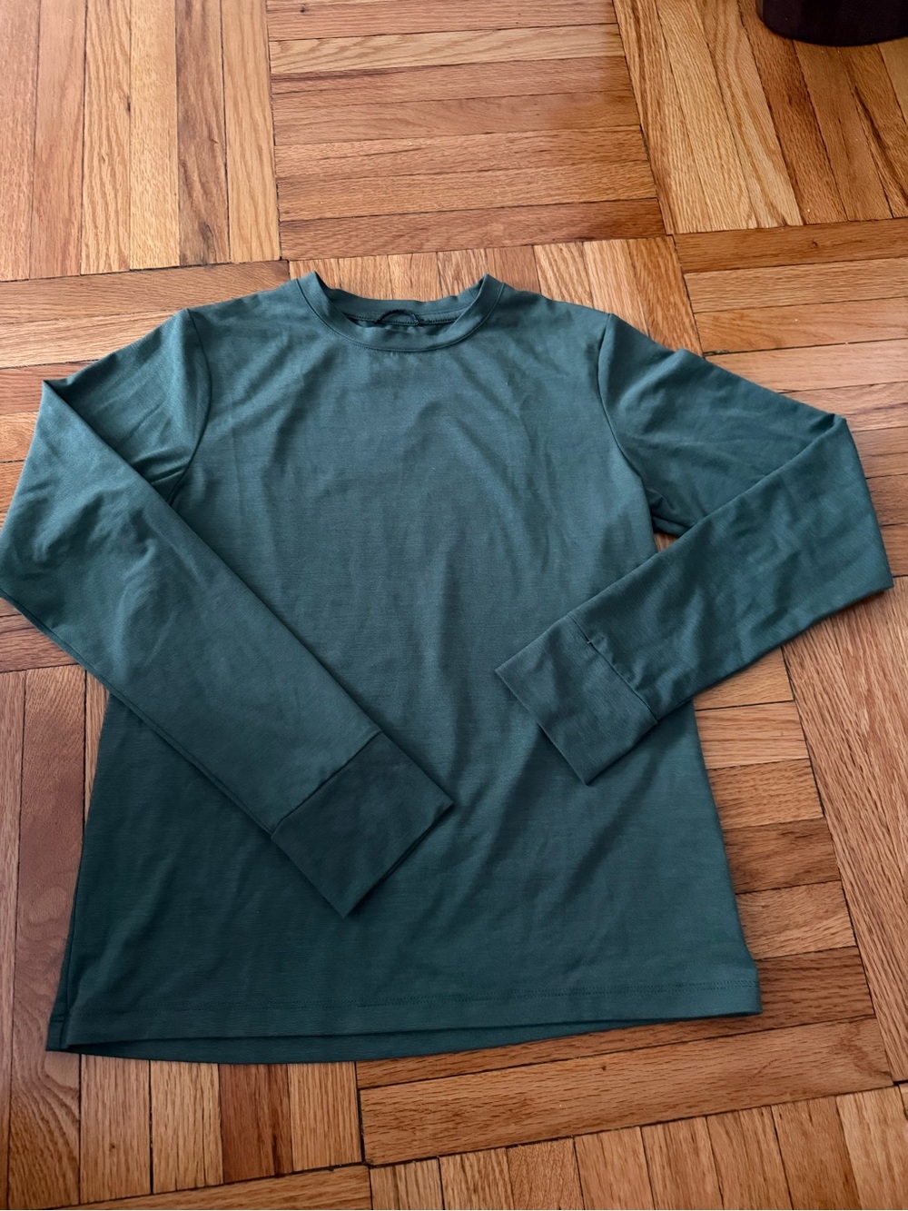 REI Kids Long-Sleeve Crew Neck Shirt - Forest Green size 10-12